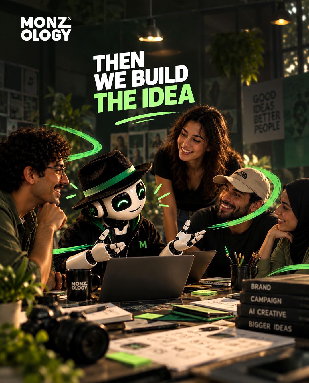 Then we build the idea