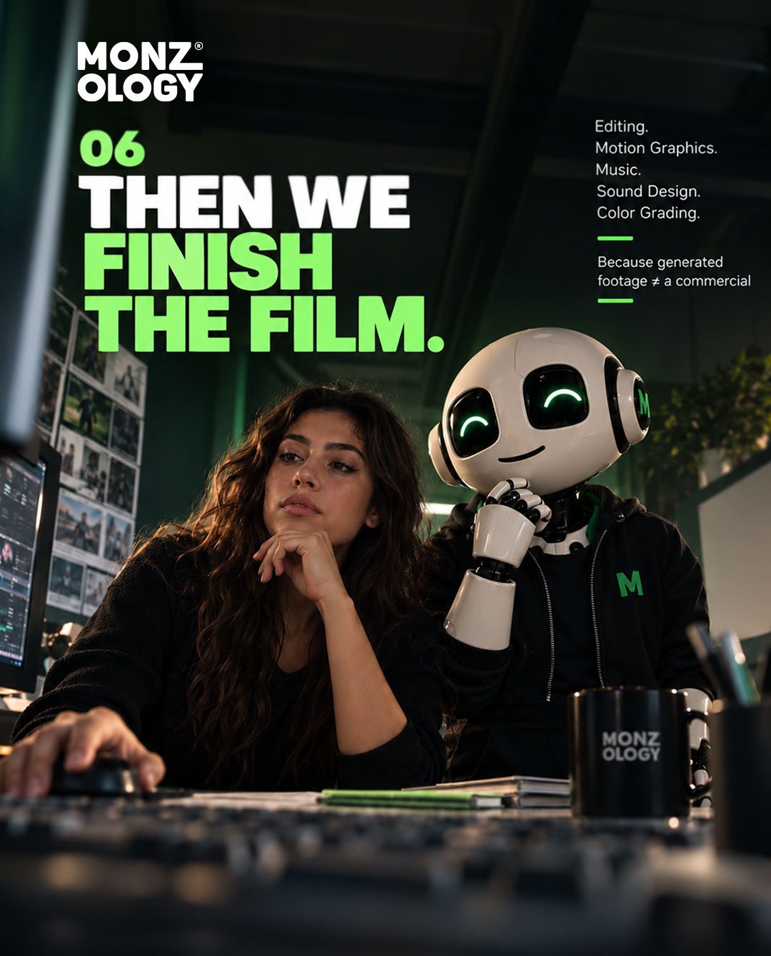 Then we finish the film
