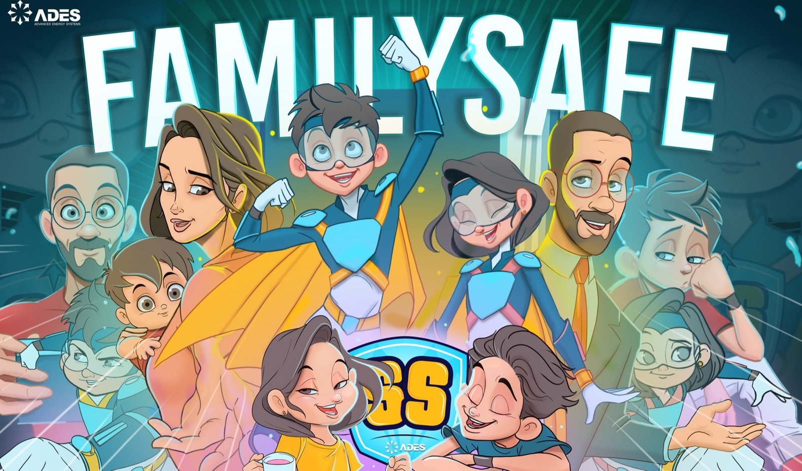 Family Safe — the SS League universe key art