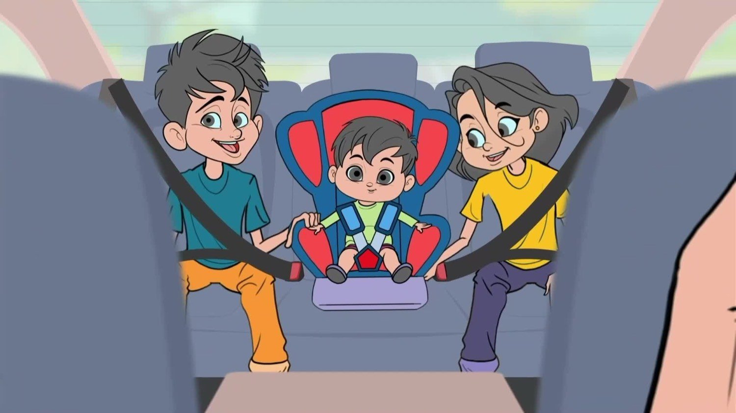 Road safety film still