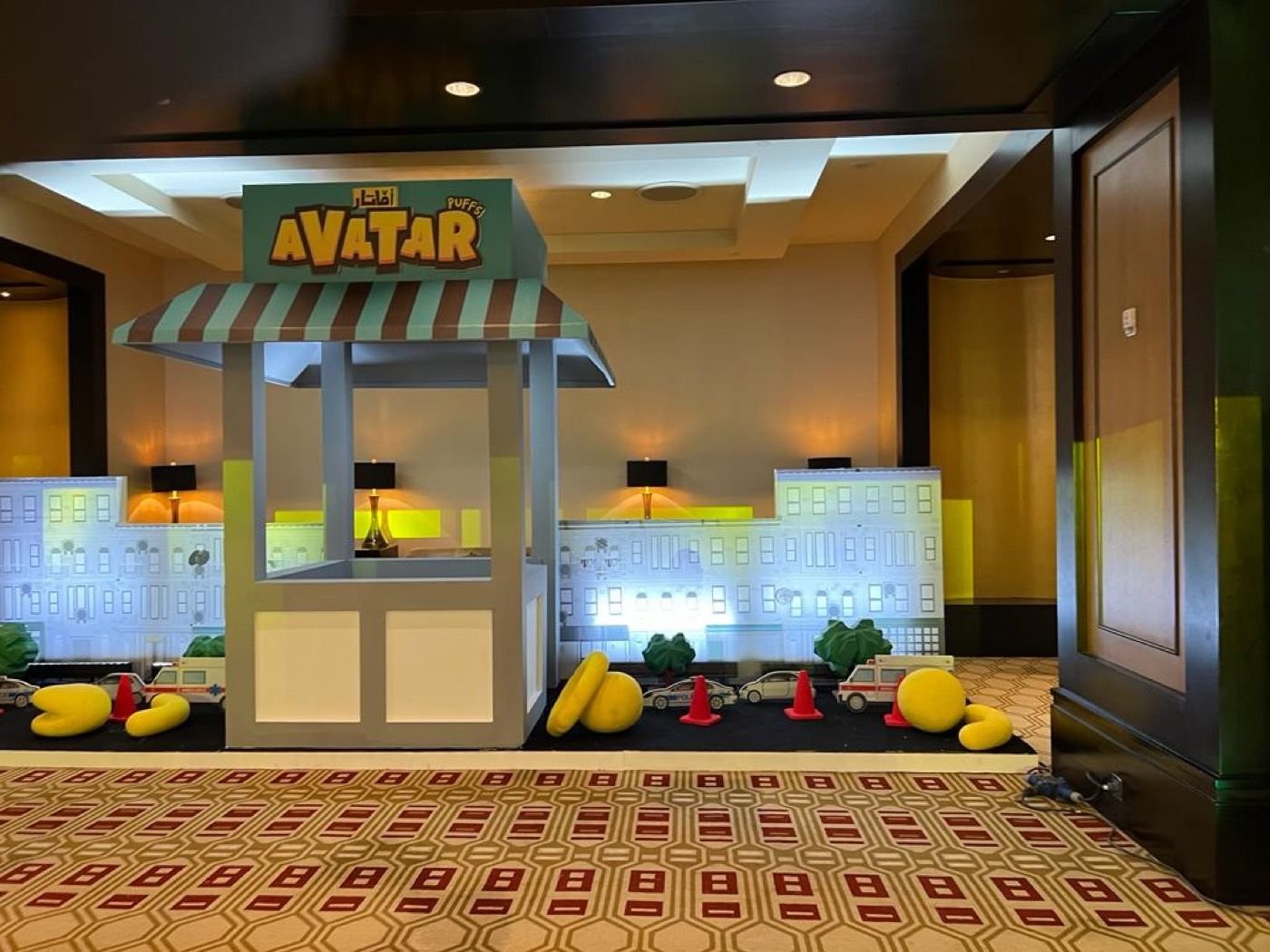 Avatar Puffs brand world on-site