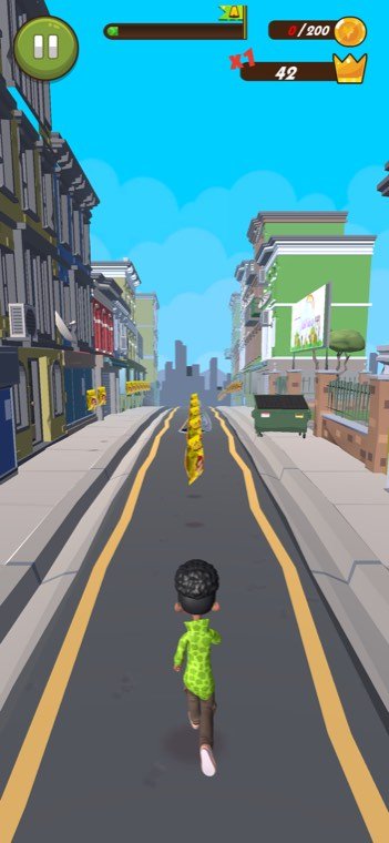 Avatar Snacks game — the street-runner