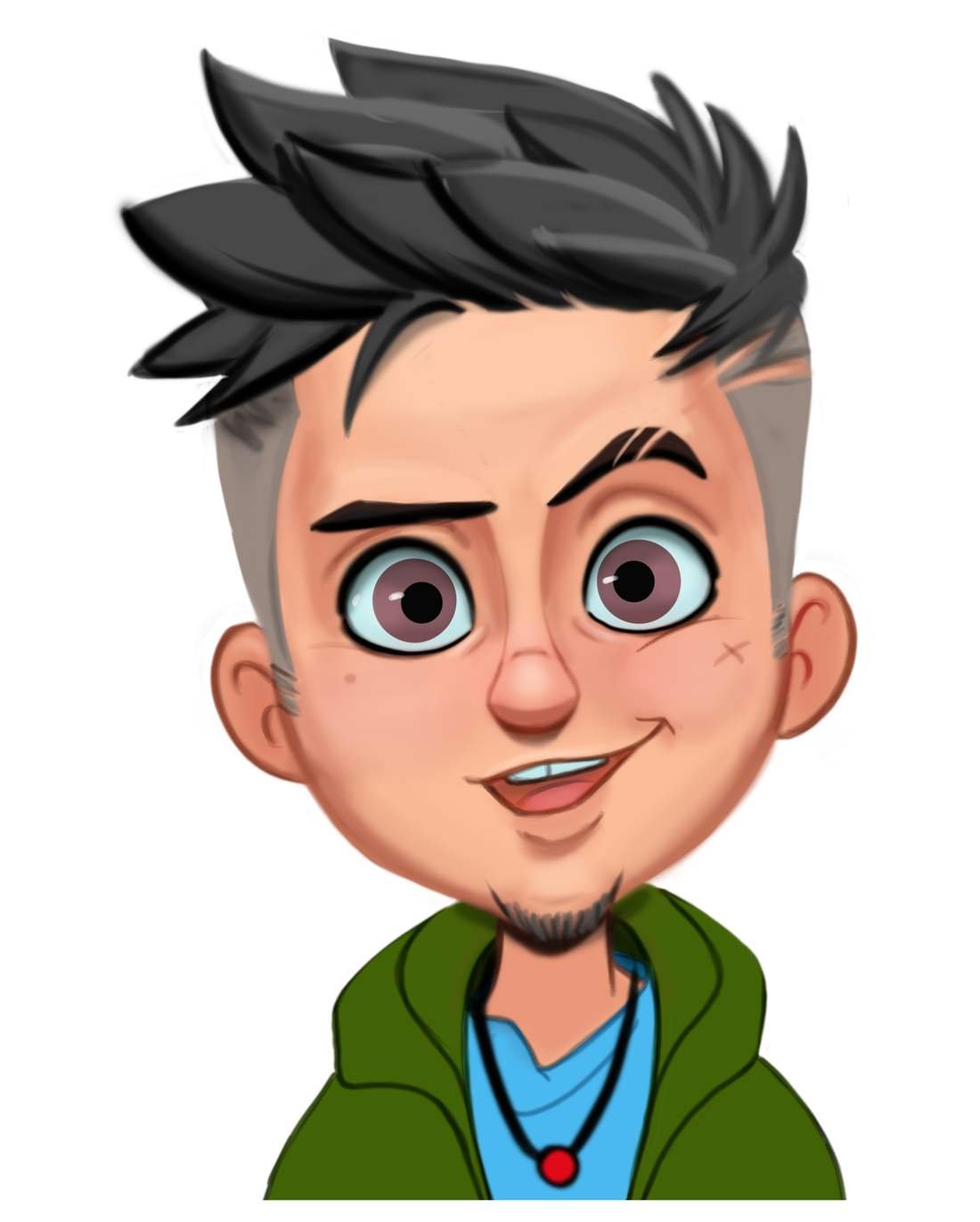 Avatar Puffs character close-up portrait