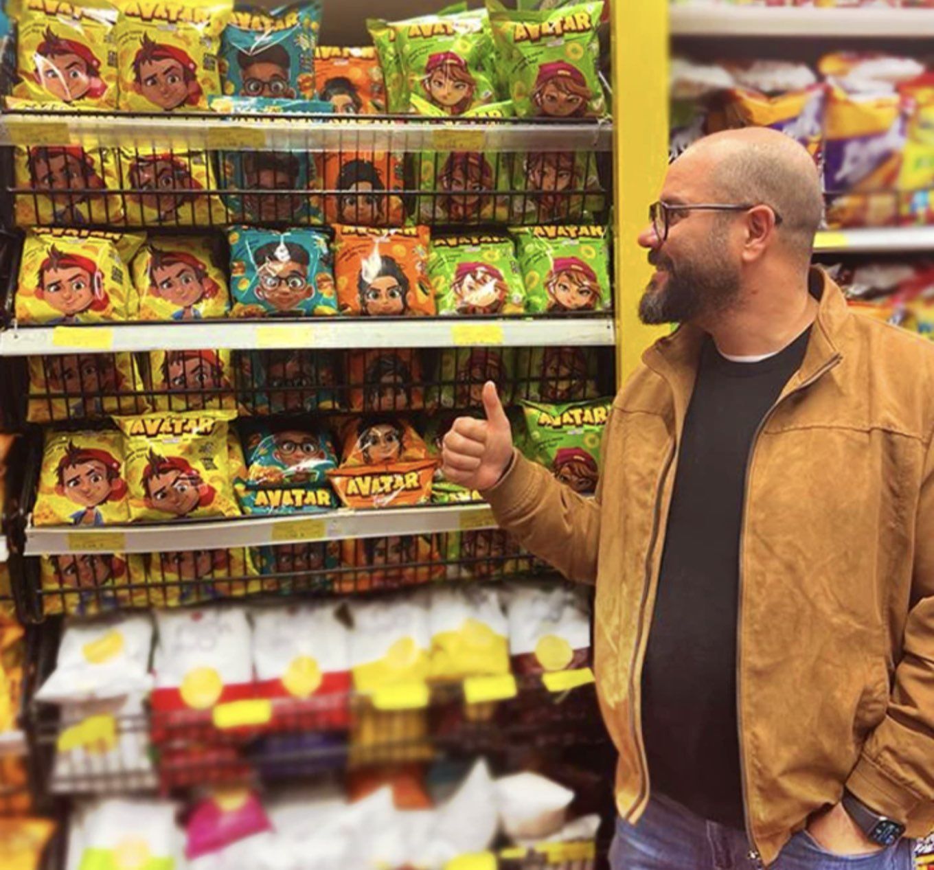 Avatar Puffs on a retail shelf — the full character range in market