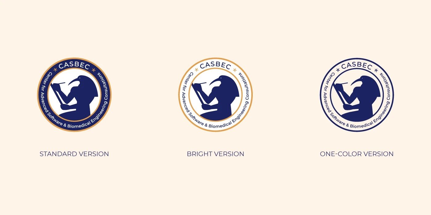 Logo versions — standard, bright and one-color