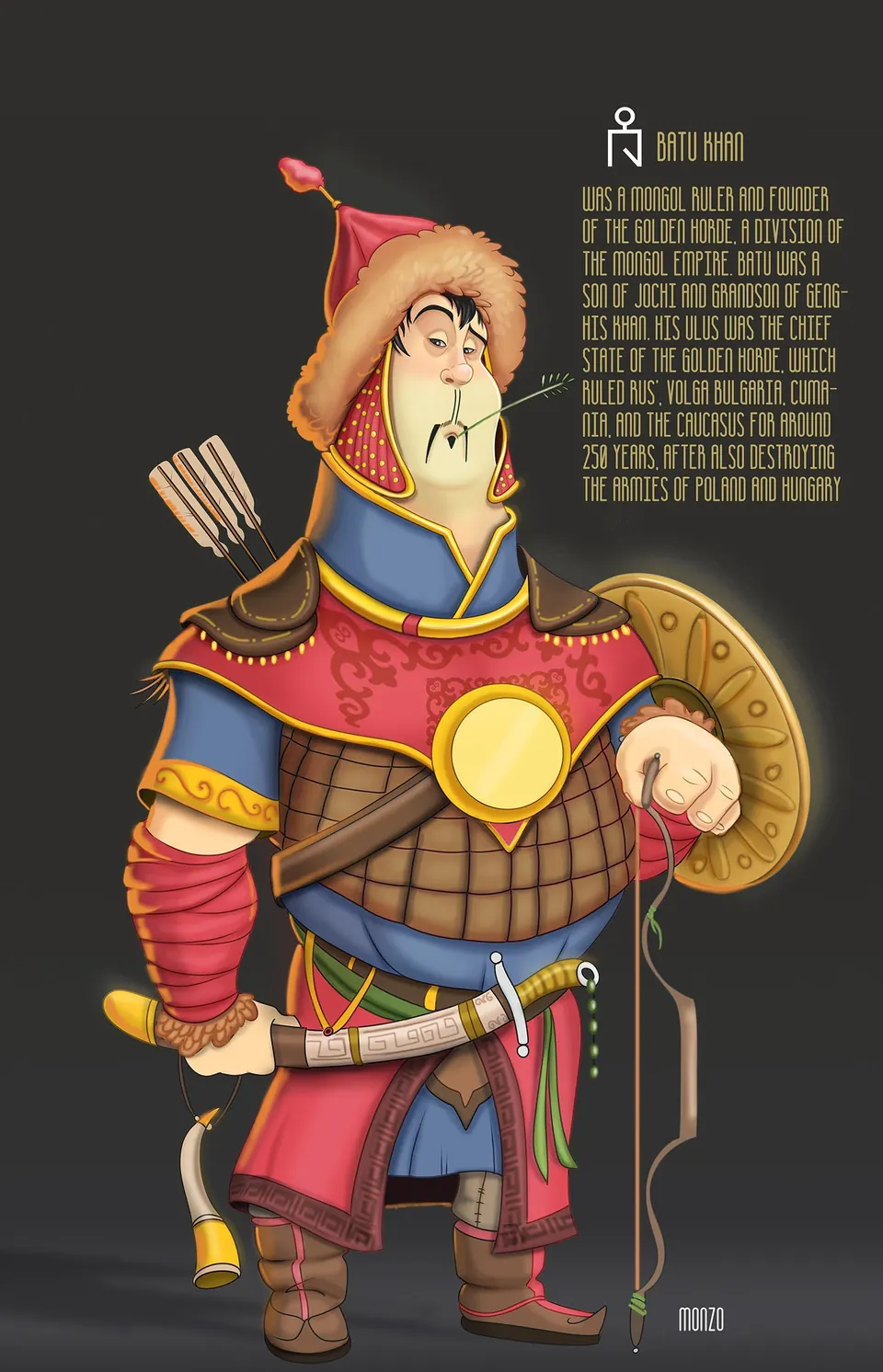 Berke Khan — character design by Monzology