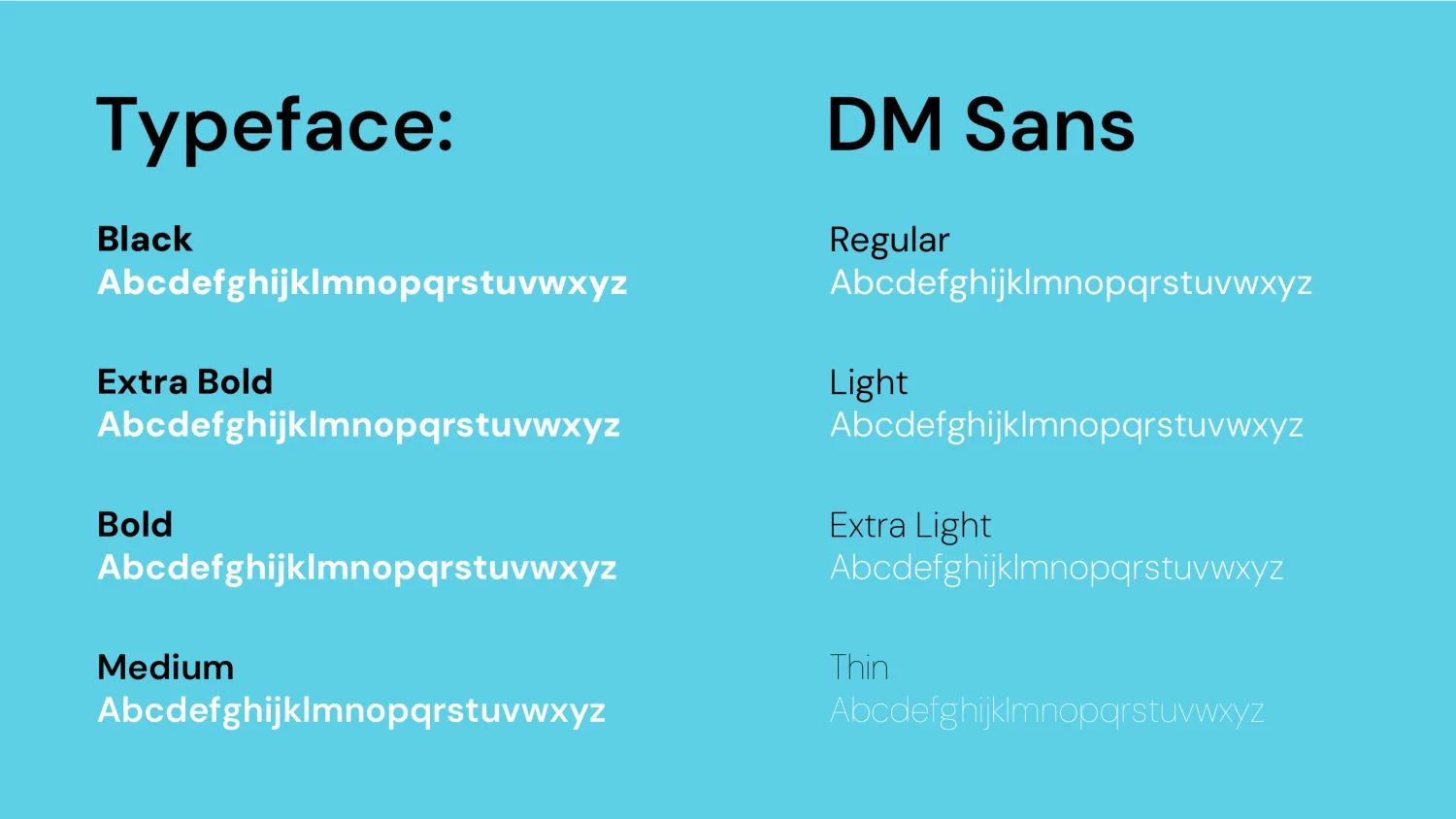 Typeface — DM Sans