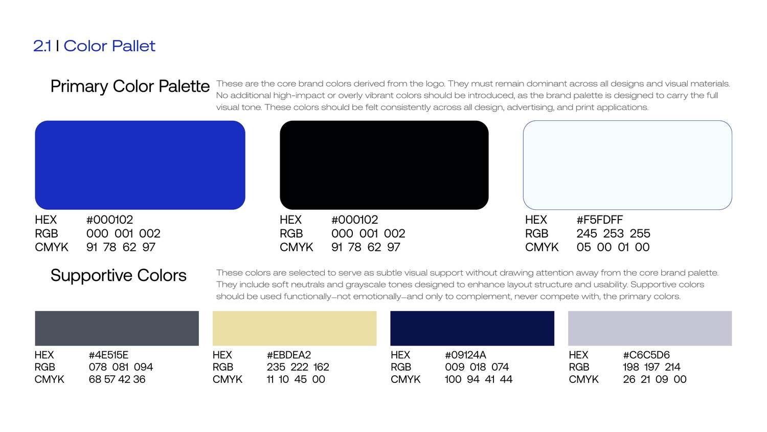 Colour palette