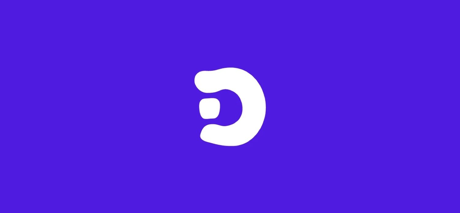 D-Schola D monogram in white on purple
