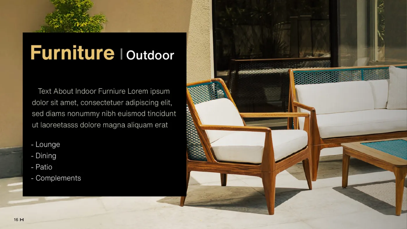 Hanimex company profile — outdoor furniture range