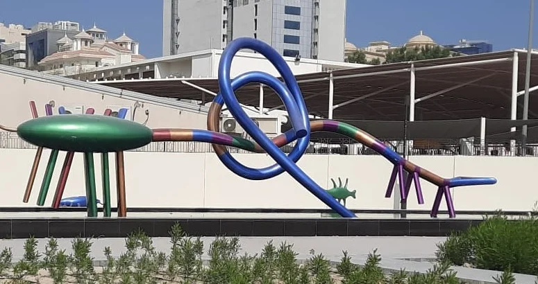 Al Jassasiya (2022) by Salman Al-Malek — a public sculpture in Qatar inspired by the Al Jassasiya rock carvings