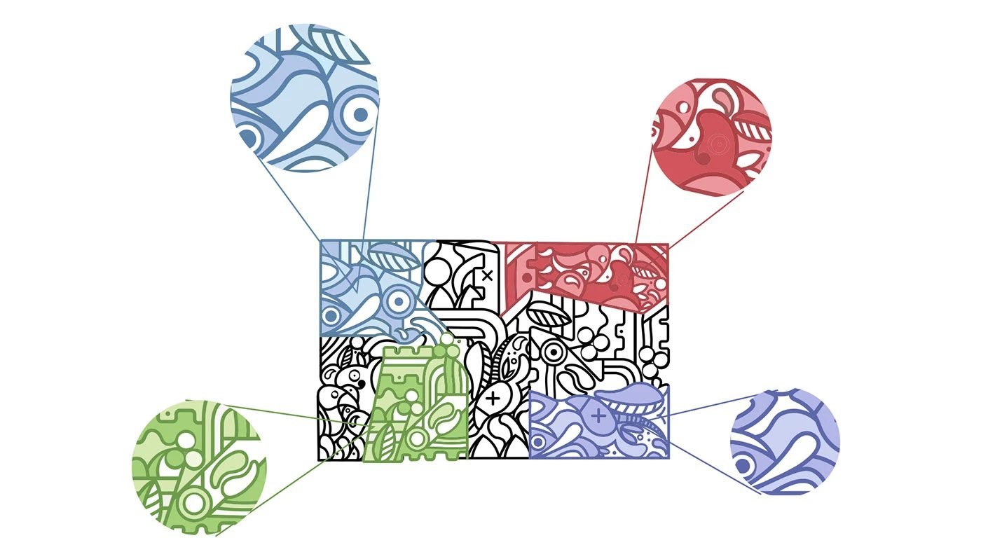 profiles by Roastado pattern in colour