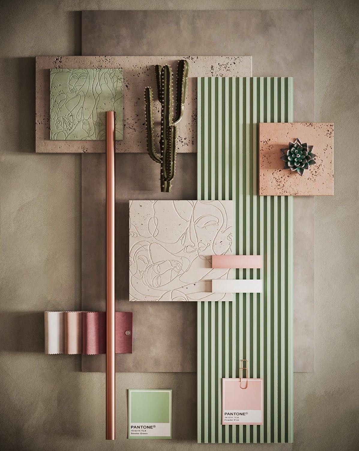 SAVANT — Marble, brass & blush