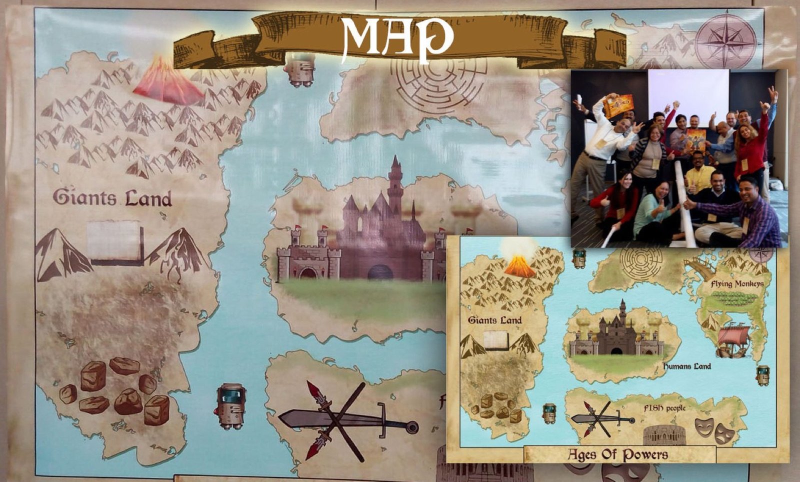 Ages of Powers fantasy realm map