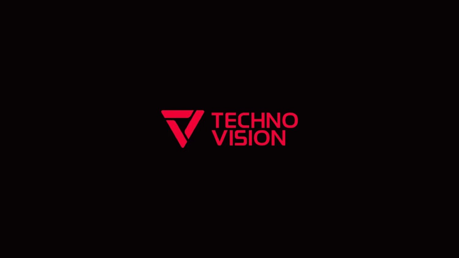 Techno Vision logo lockup on black