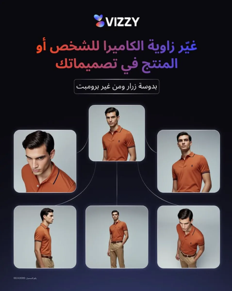 Vizzy — change the camera angle for a person or product