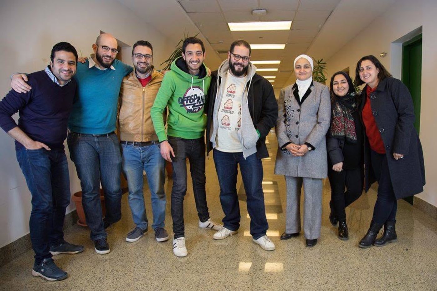 The Monzology team behind the Zewail City work, together at Zewail City